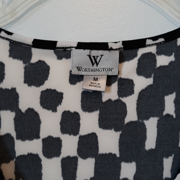 Worthington Black and White Print Tip, size M - Picture 2 of 4